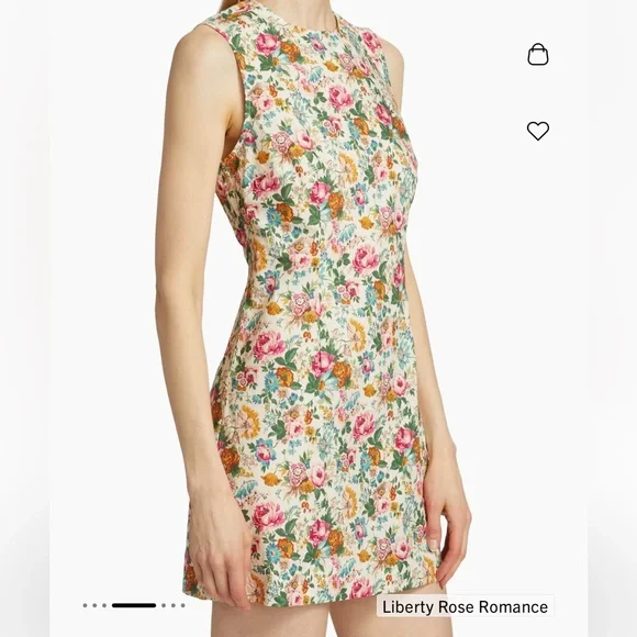 NWT DOEN Adele Dress Liberty Rose Romance Fabric Baby Doll Dress Floral - Picture 7 of 10